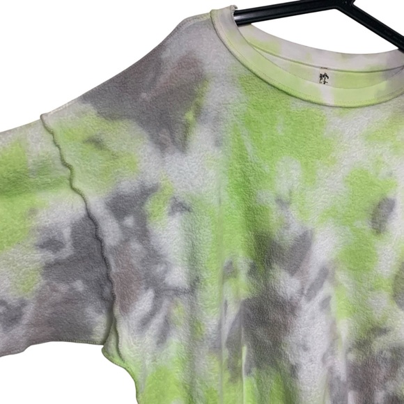 Free people Sweatshirt size xs citron/gray colorway - Picture 3 of 8